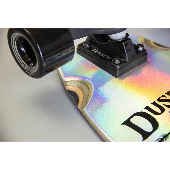 Dusters Moto Cosmic Holographic 37" - Longboard Complete Close Up