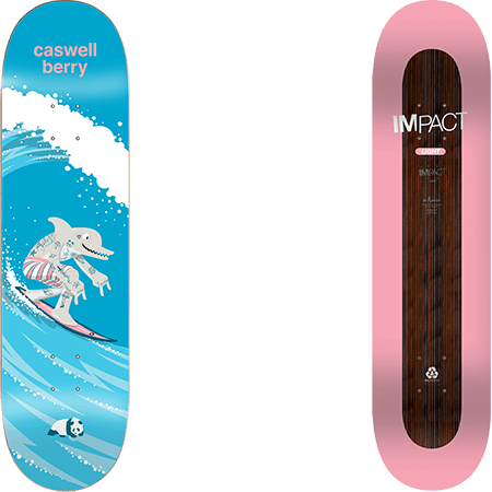 Enjoi Surf's Up Impact Light Berry 8.125 - Skateboard Deck Top And Bottom
