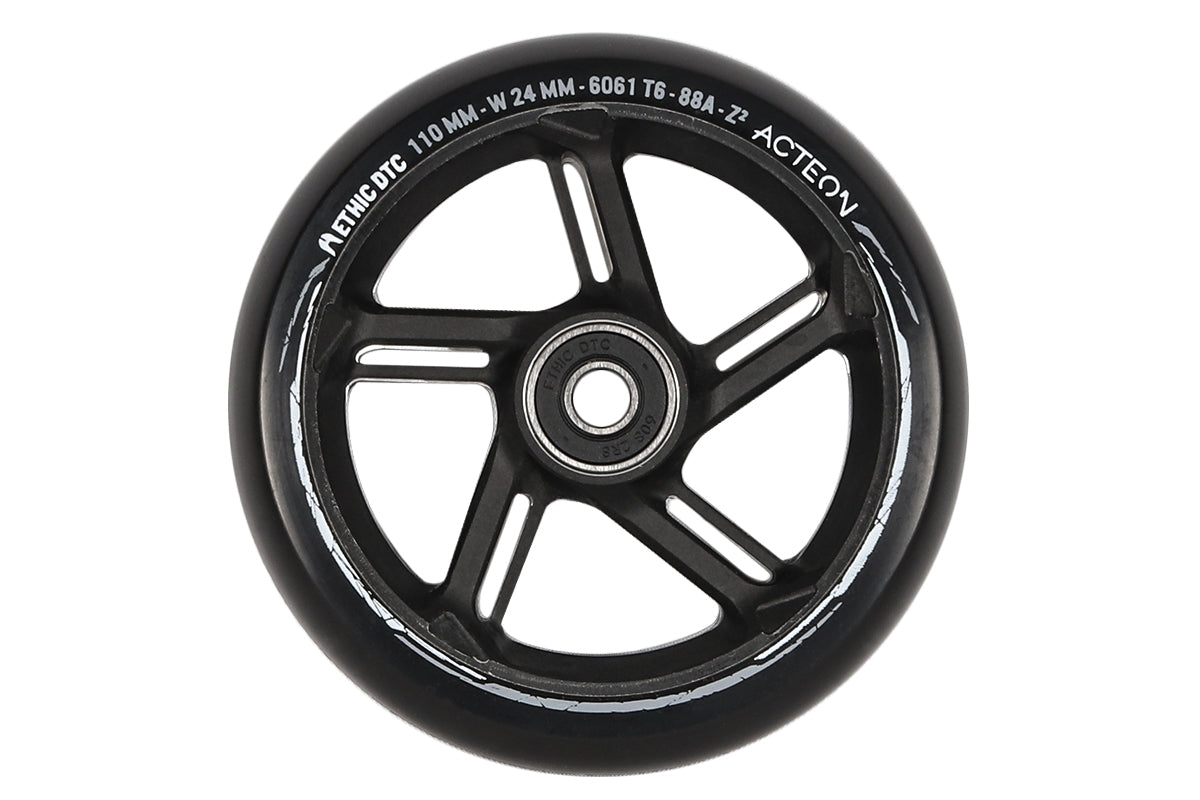 Ethic Acteon 110mm (PAIR) - Scooter Wheels Black
