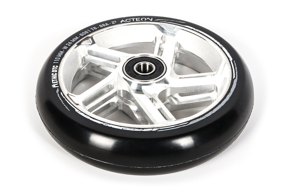 Ethic Acteon 110mm (PAIR) - Scooter Wheels Raw Angle View