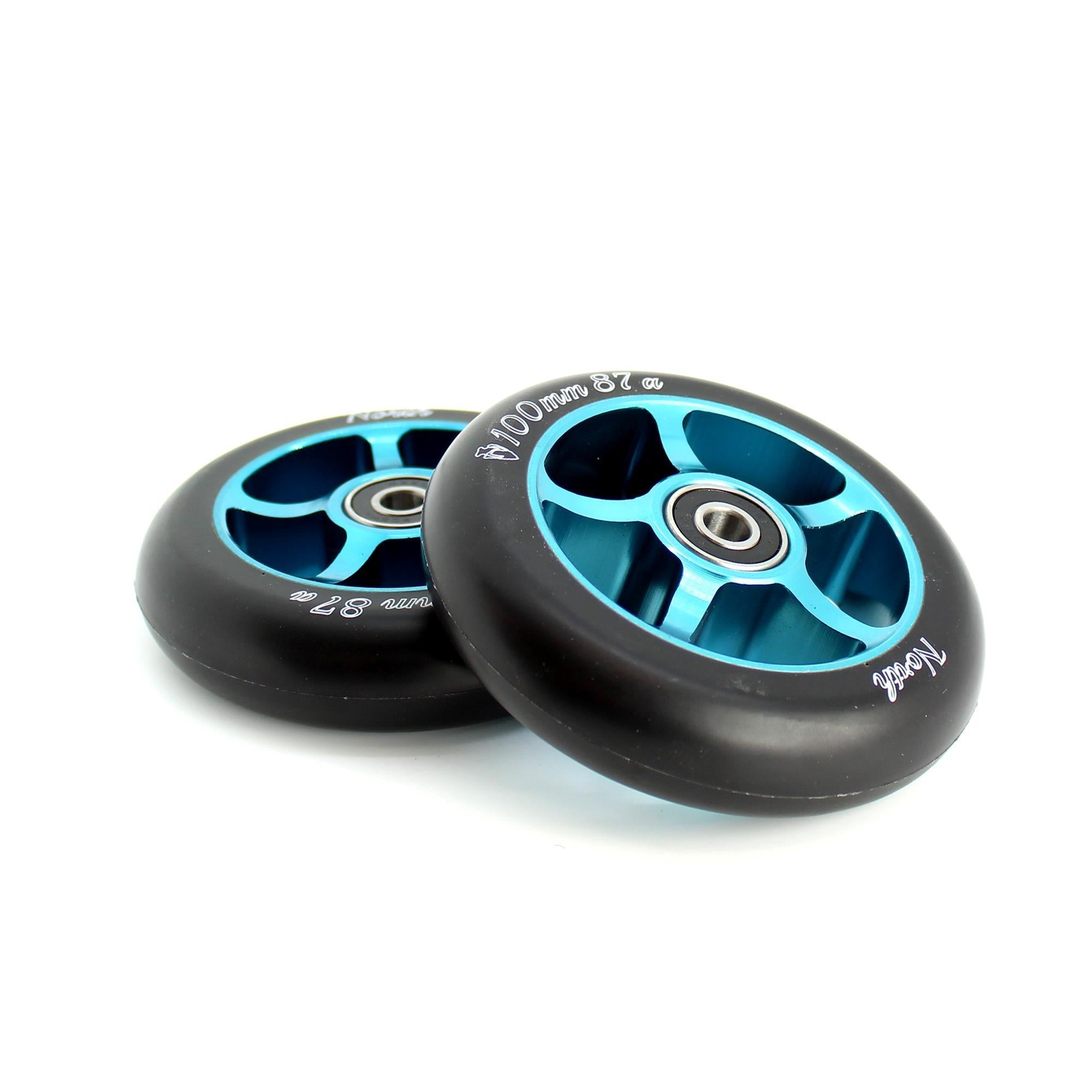 North Scooters 1st 87A 100mm (PAIR) - Scooter Wheels Teal