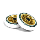 North Scooters Wagon 110mm White PU (PAIR) - Scooter Wheels Gold