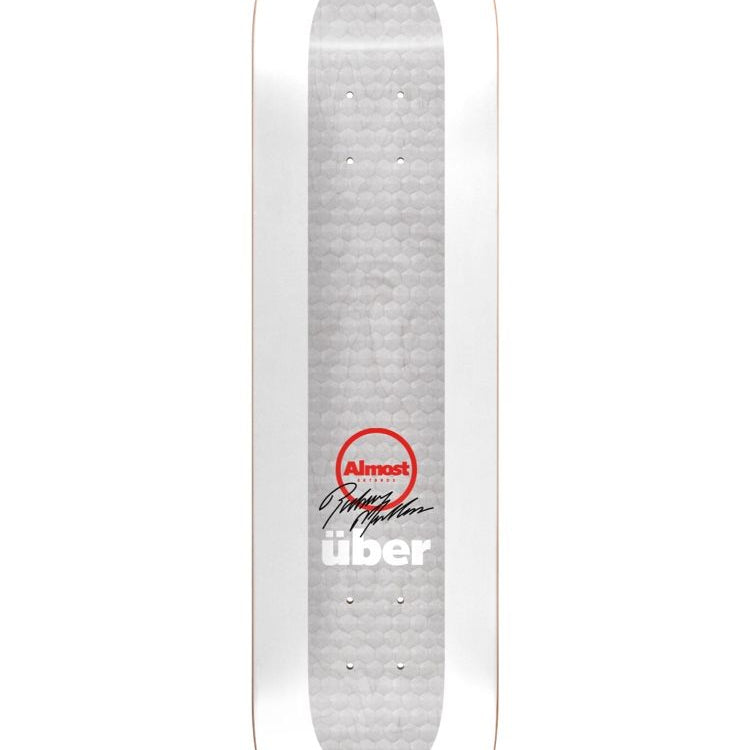 Almost Uber White 8.0 - Skateboard Deck