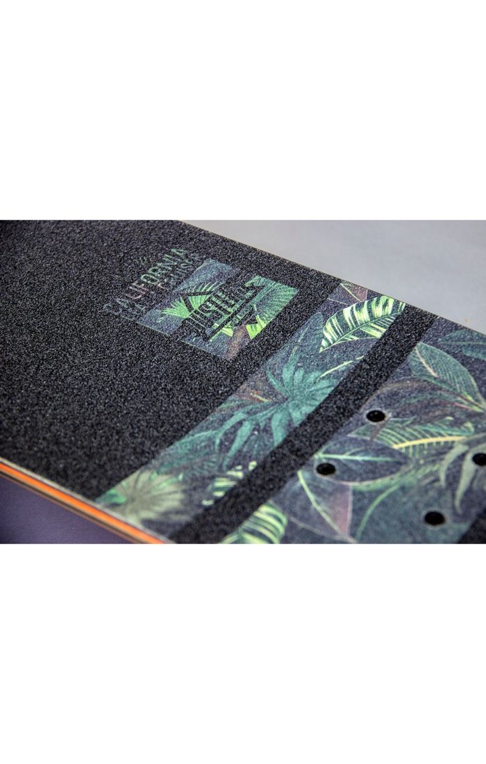 Dusters Beach Cruiser Jungle Army 29" - Cruiser Complete Griptape Logo Plants Close Up