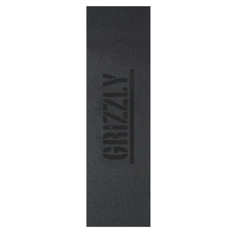 Grizzly Stamp Black - Skateboard Griptape