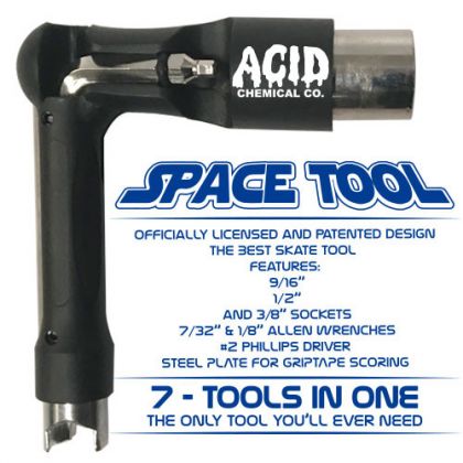 Acid Chemical Co. Space Tool - Skateboard Accessories Black details