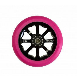 Havoc 110mm Spoked, Scooter Wheel, Pink on Black