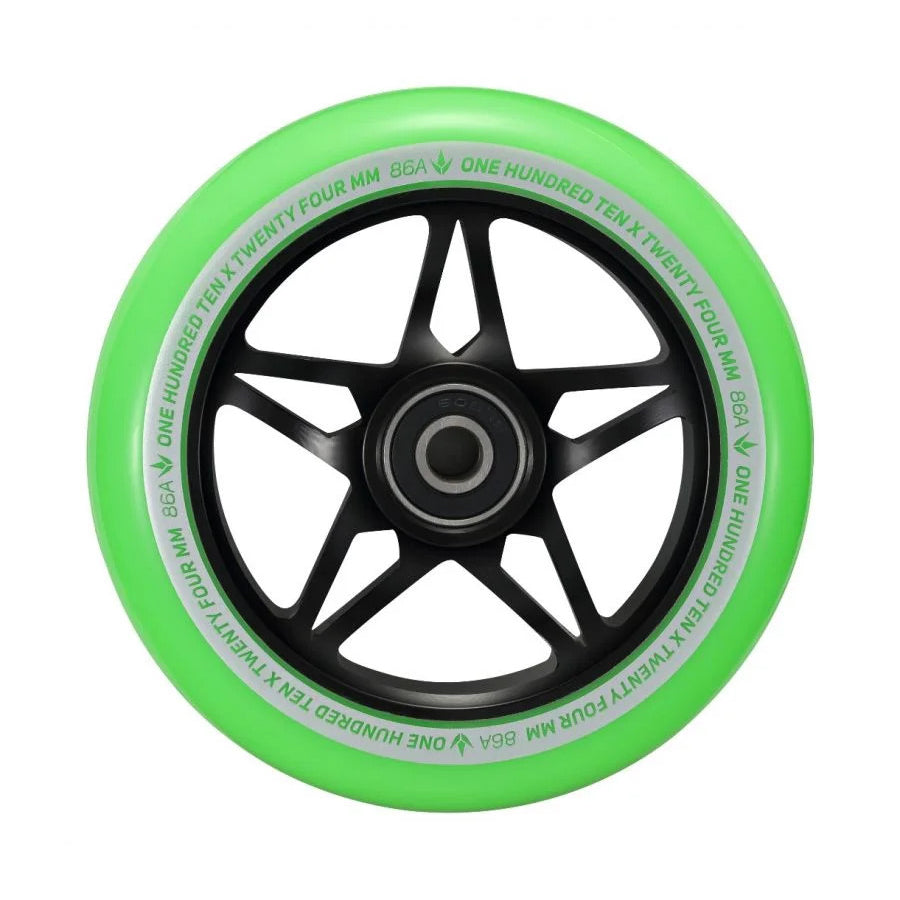 Envy S3 110mm (PAIR) - Scooter Wheels Black Green