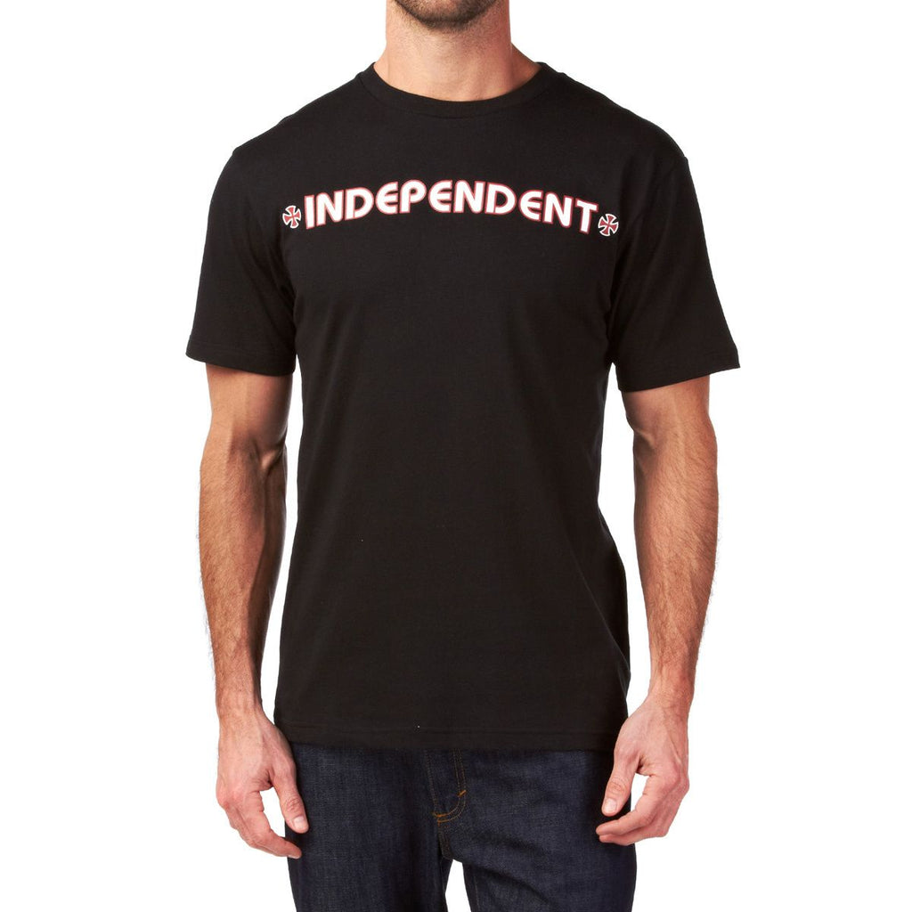 Independant Bar / Cross - T-Shirt Black Front
