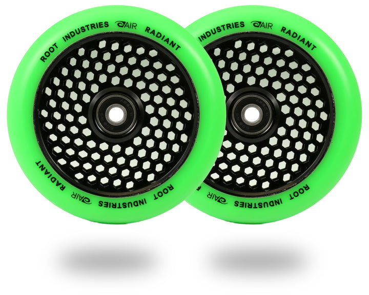 Root Industries Honeycore 120mm Radiant (PAIR) - Scooter Wheels Green