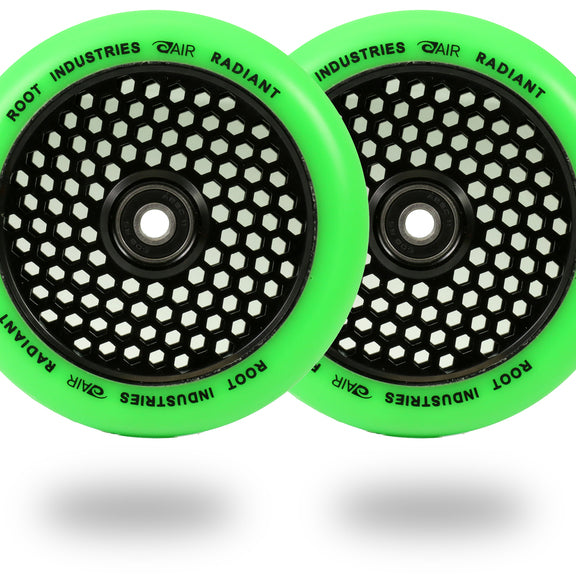 Root Industries Honeycore 120mm Radiant (PAIR) - Scooter Wheels Green