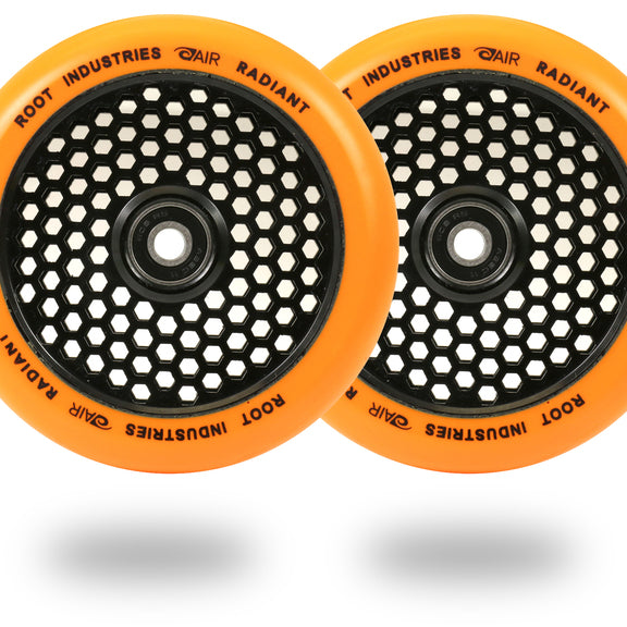 Root Industries Honeycore 120mm Radiant (PAIR) - Scooter Wheels Orange