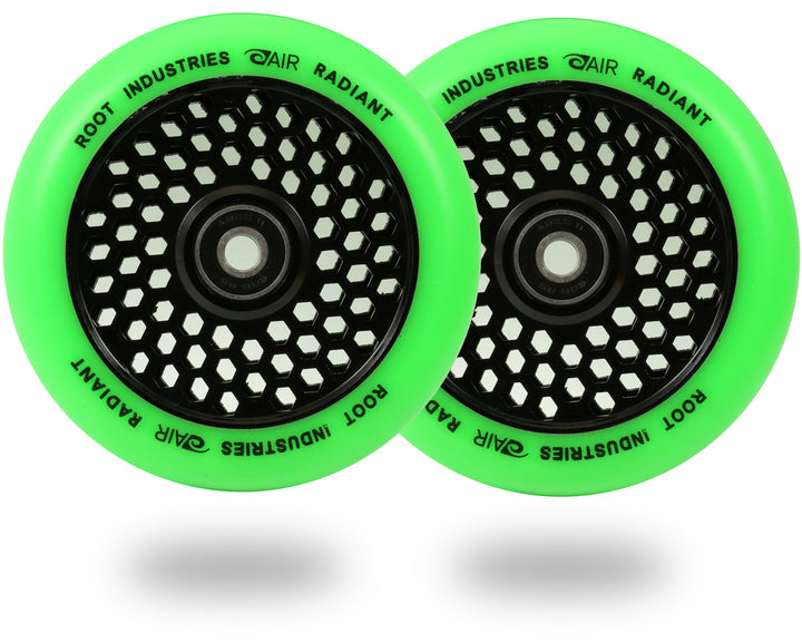 Root Industries Honeycore 110mm Radiant (PAIR) - Scooter Wheels Green