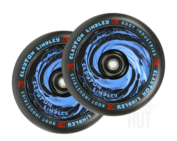 Root Industries AirWheels Design Core 110mm Black Urethane (PAIR) - Scooter Wheels Spill Clayton Lindley