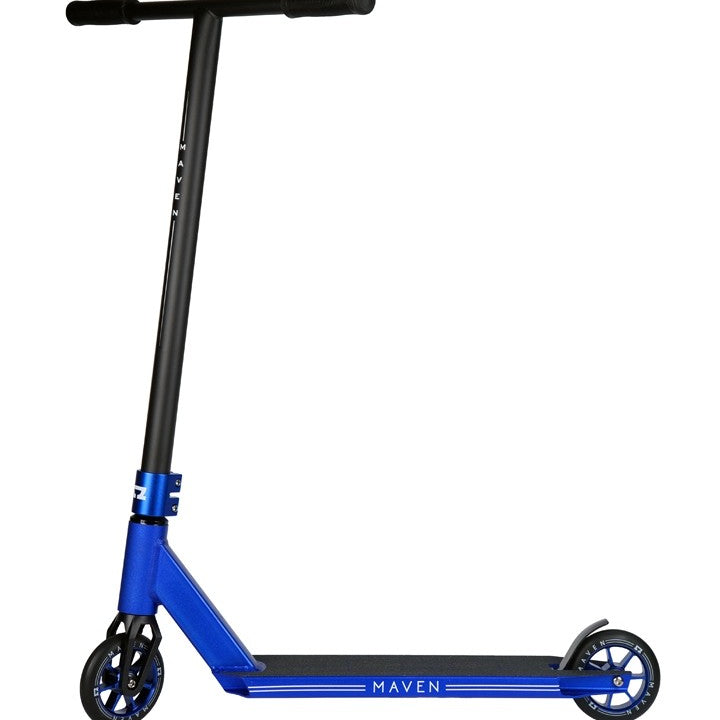 AO Scooters Maven 2018, Complete Scooter, Blue Side View