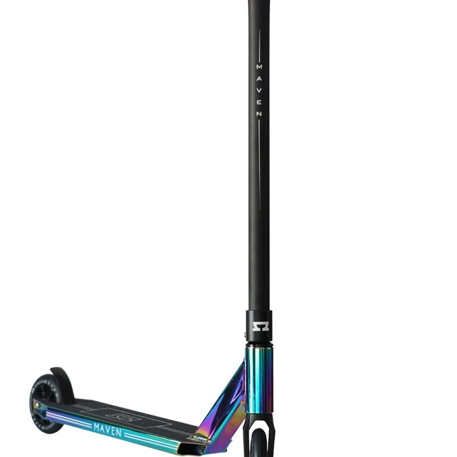 AO Scooters Maven 2018, Complete Scooter, Oilslick Front View