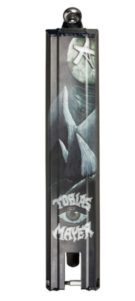 Addict Blacksmith Tobias Mayer Black, Scooter Deck, Bottom View