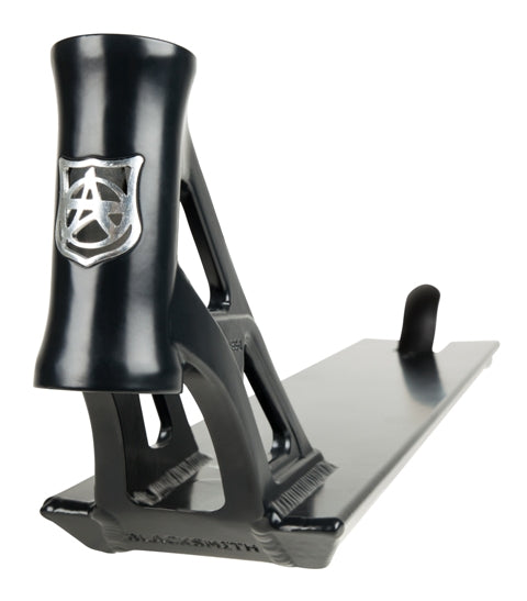 Addict Blacksmith Tobias Mayer Black, Scooter Deck, Angle Neck View