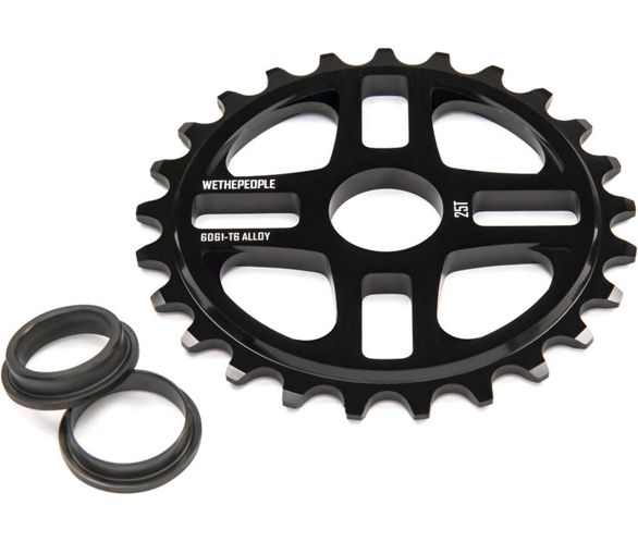 We The People 4Star 25T - BMX Sprocket Black