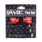Havoc - Scooter Pegs Red
