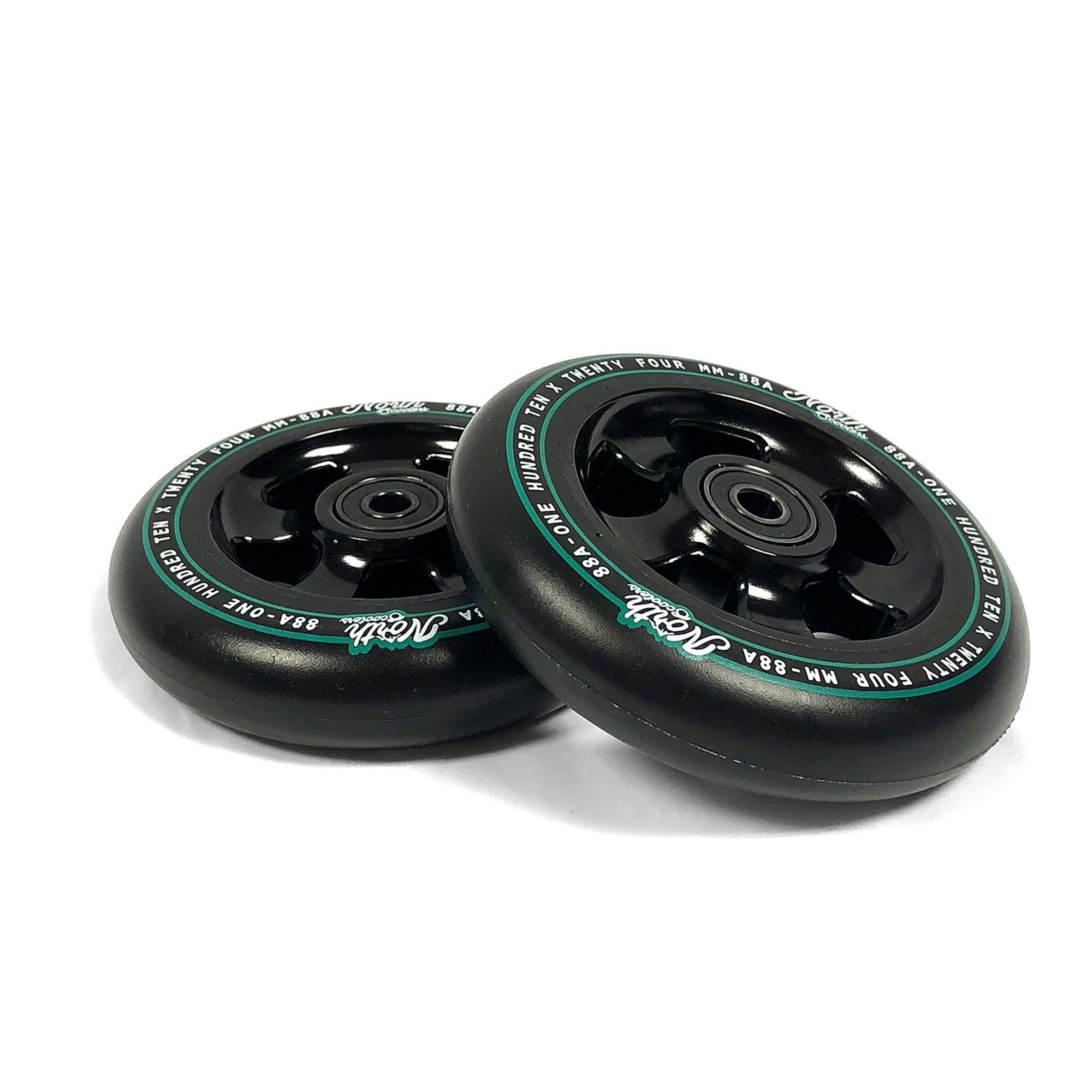 North Scooters HQ 110mm (PAIR) - Scooter Wheels Black