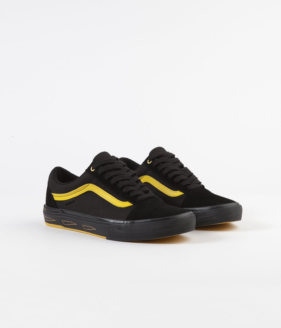 Vans Old Skool Pro BMX Larry Edgar Black Yellow Shoes
