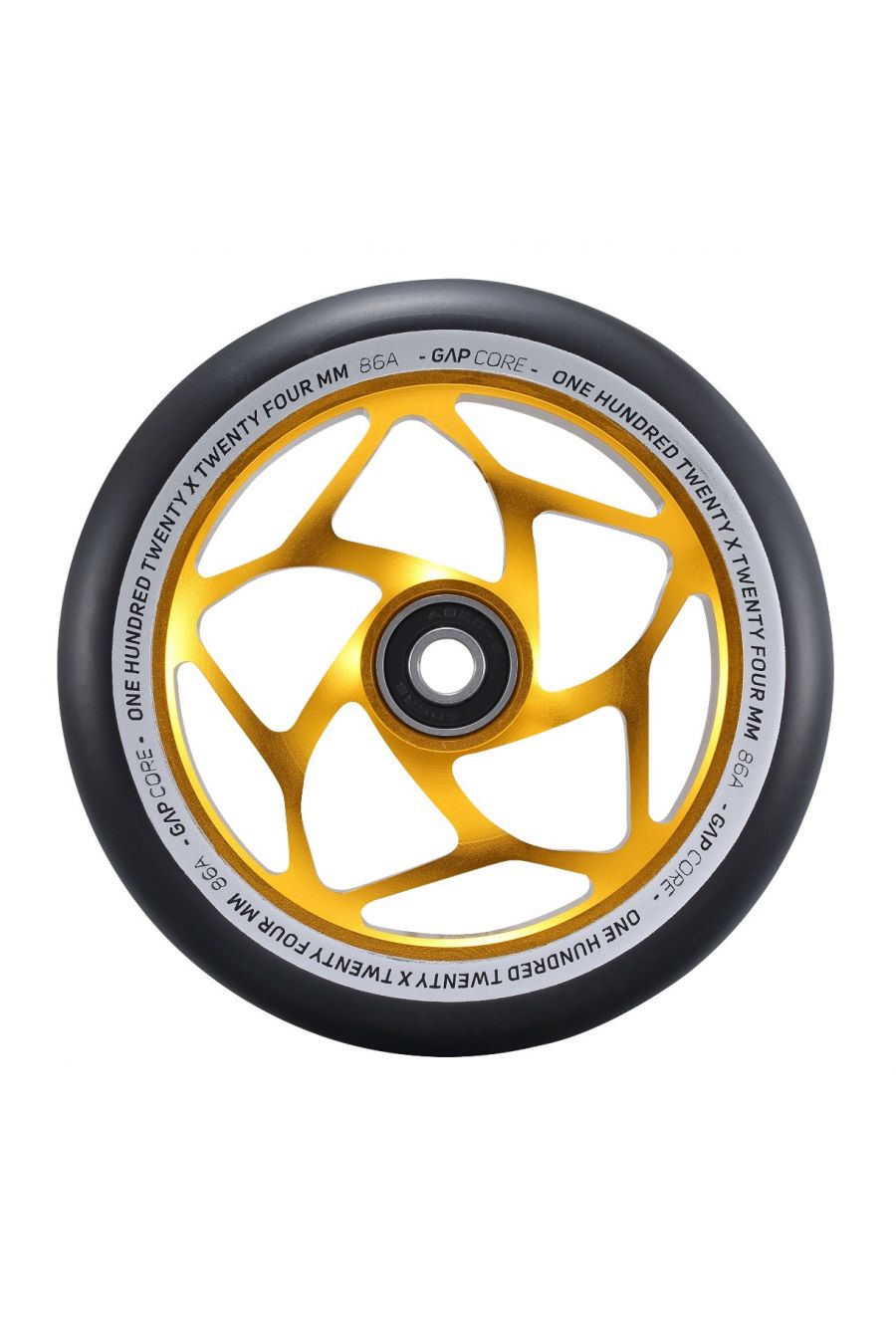 Envy Gap Core 120mm (PAIR) - Scooter Wheels Gold Black