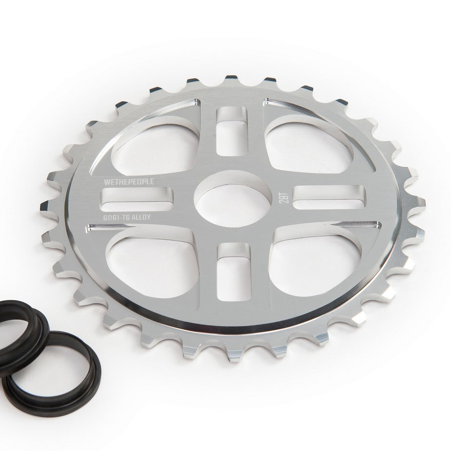 We The People 4Star 25T - BMX Sprocket Silver